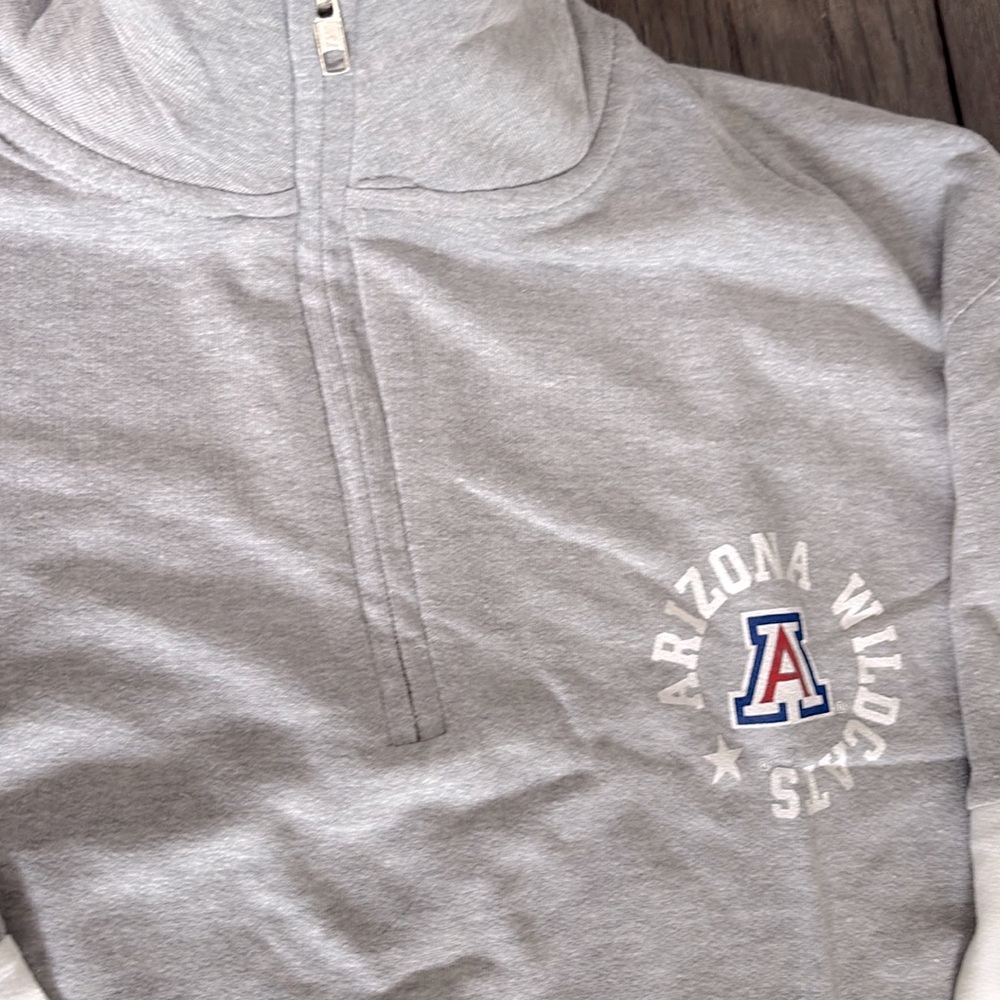 NWT [Old Varsity Brand] Arizona Wildcats NCAA 1/4 Zip Pullover Top Women’s Large - Picture 6 of 12